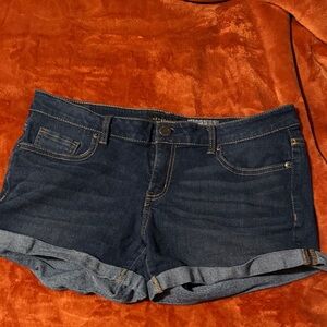 American Eagle Outfitters Women's Deep Blue Jean Shorts
